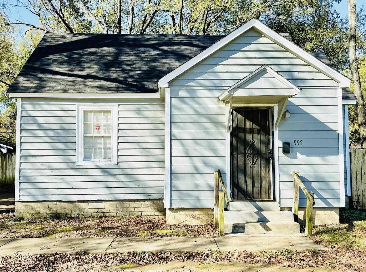 a front view of a house