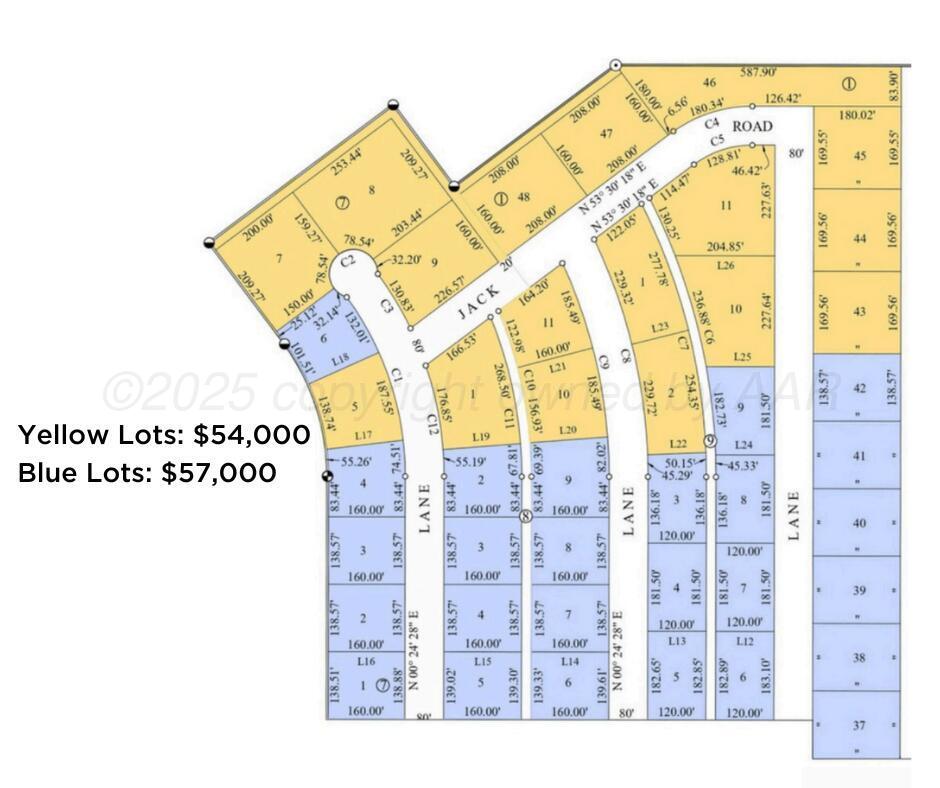 Yellow Lots $54,000 Blue Lots $57,000-2