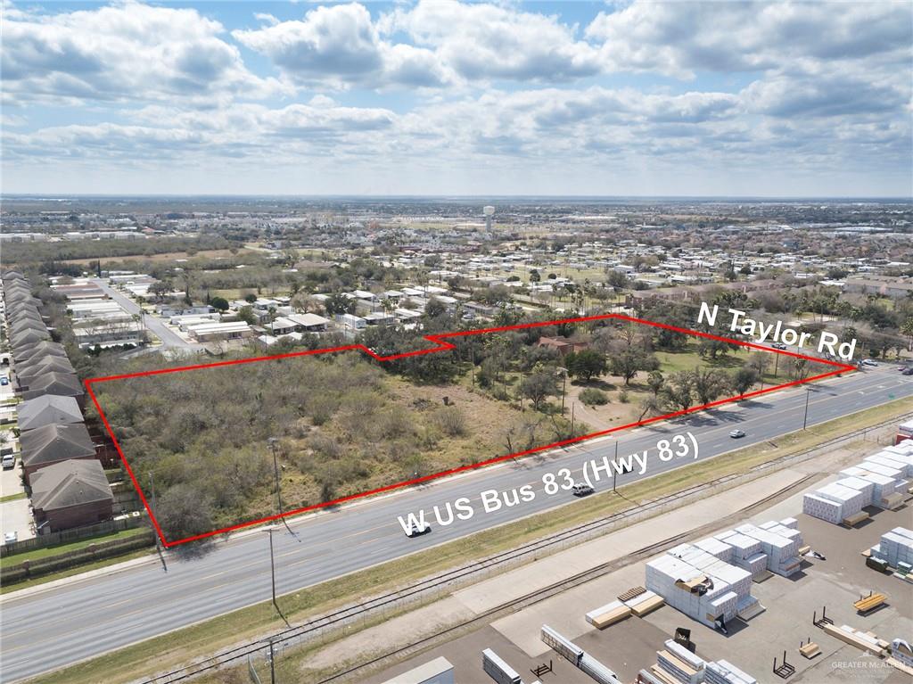 Exceptional iconic corner in the Sharyland/McAllen area looking Southwest towards Mission-Shary Road.