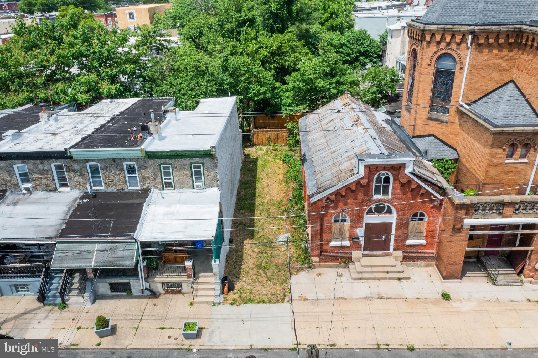 a aerial view of a house