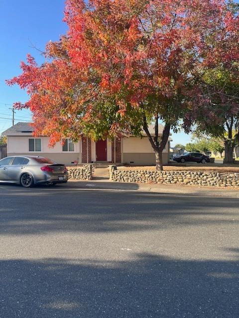 a view of street with trees