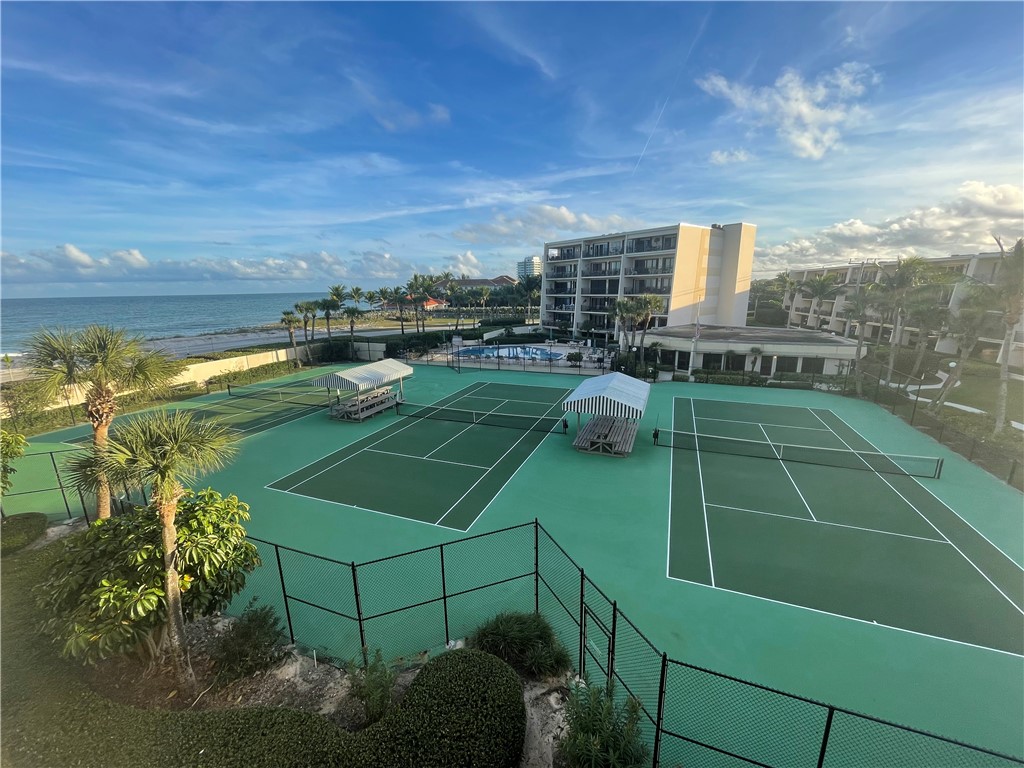 a view of a tennis court