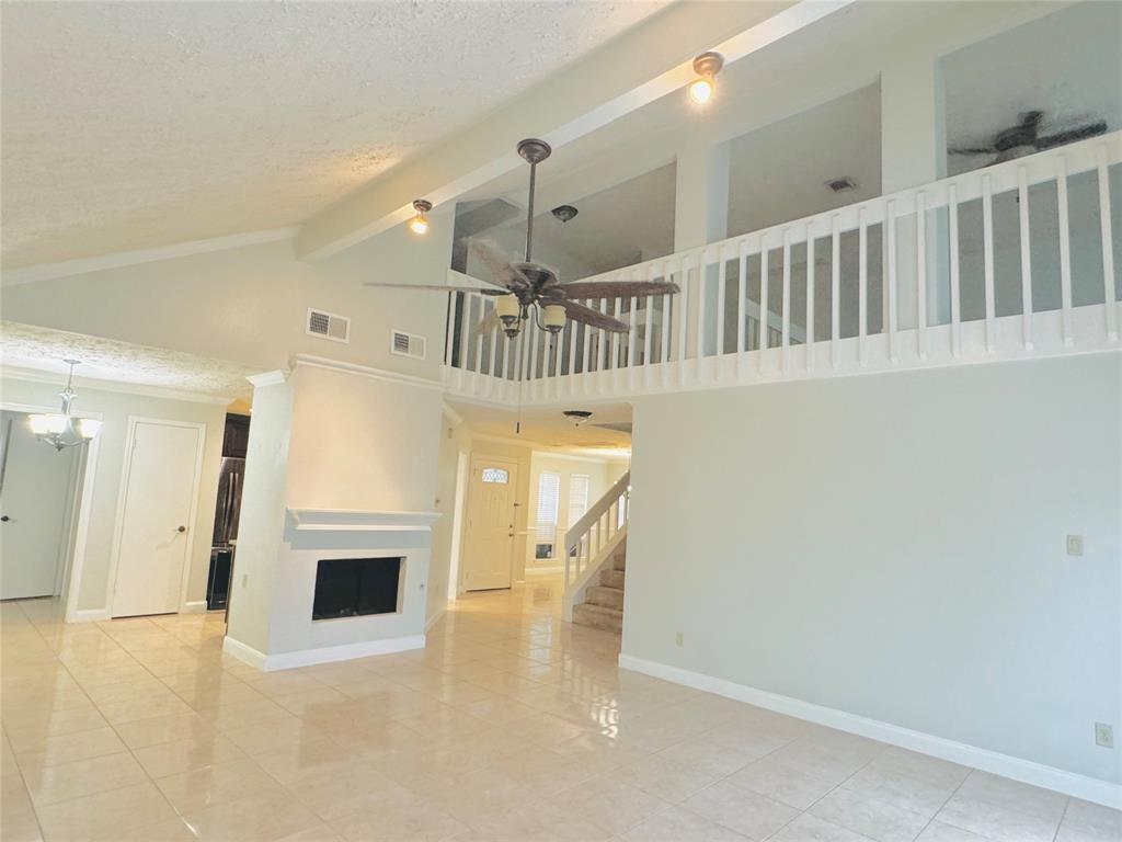 a view of a hallway with entryway