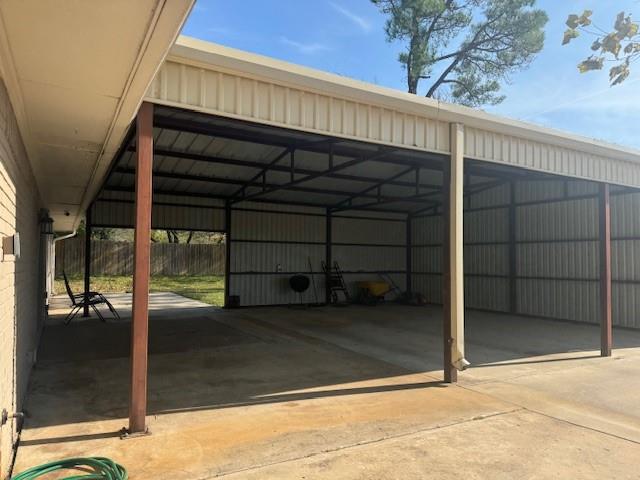 a view of a car garage door