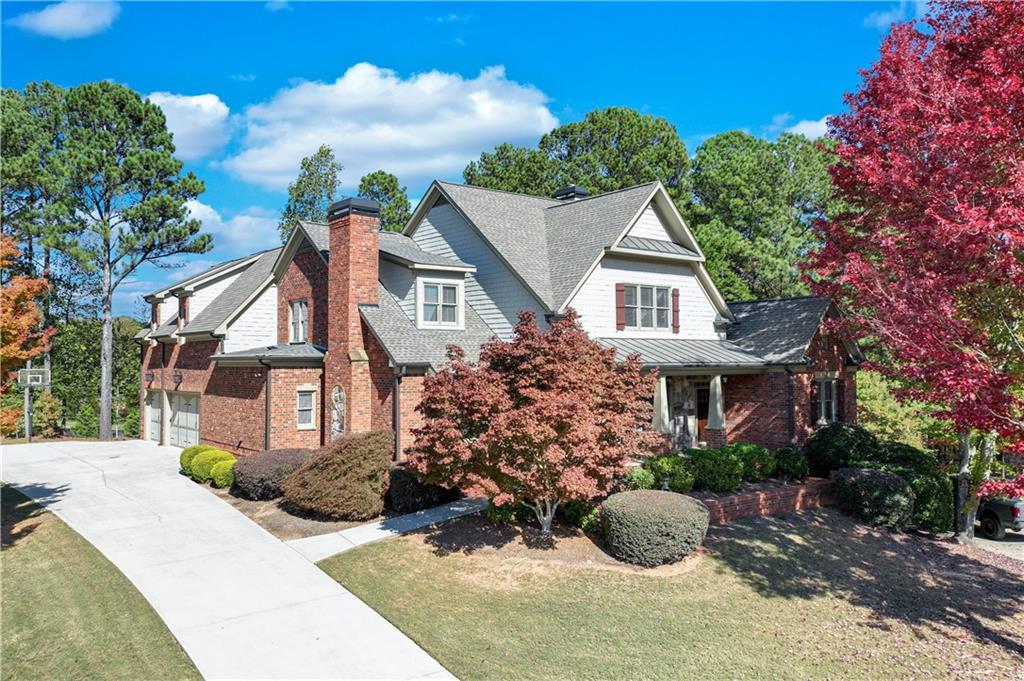 front view of house with a yard