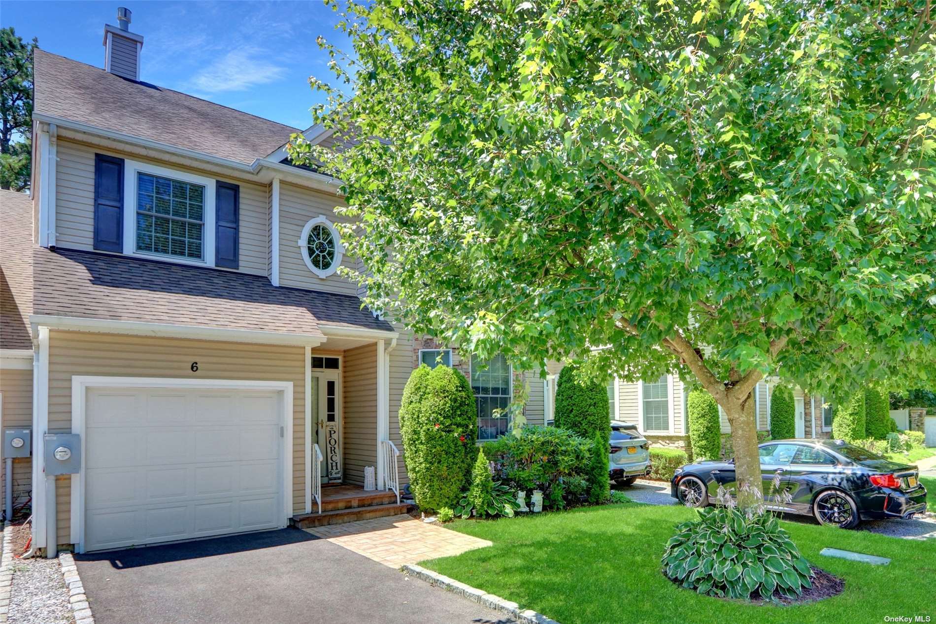 a view of a house with a garden