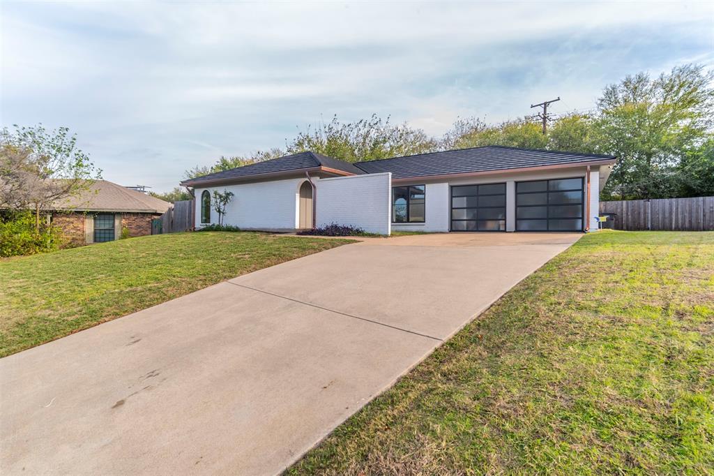 front view of house with a yard