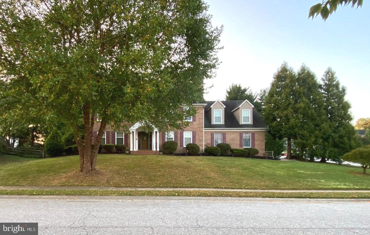 a view of house with a yard