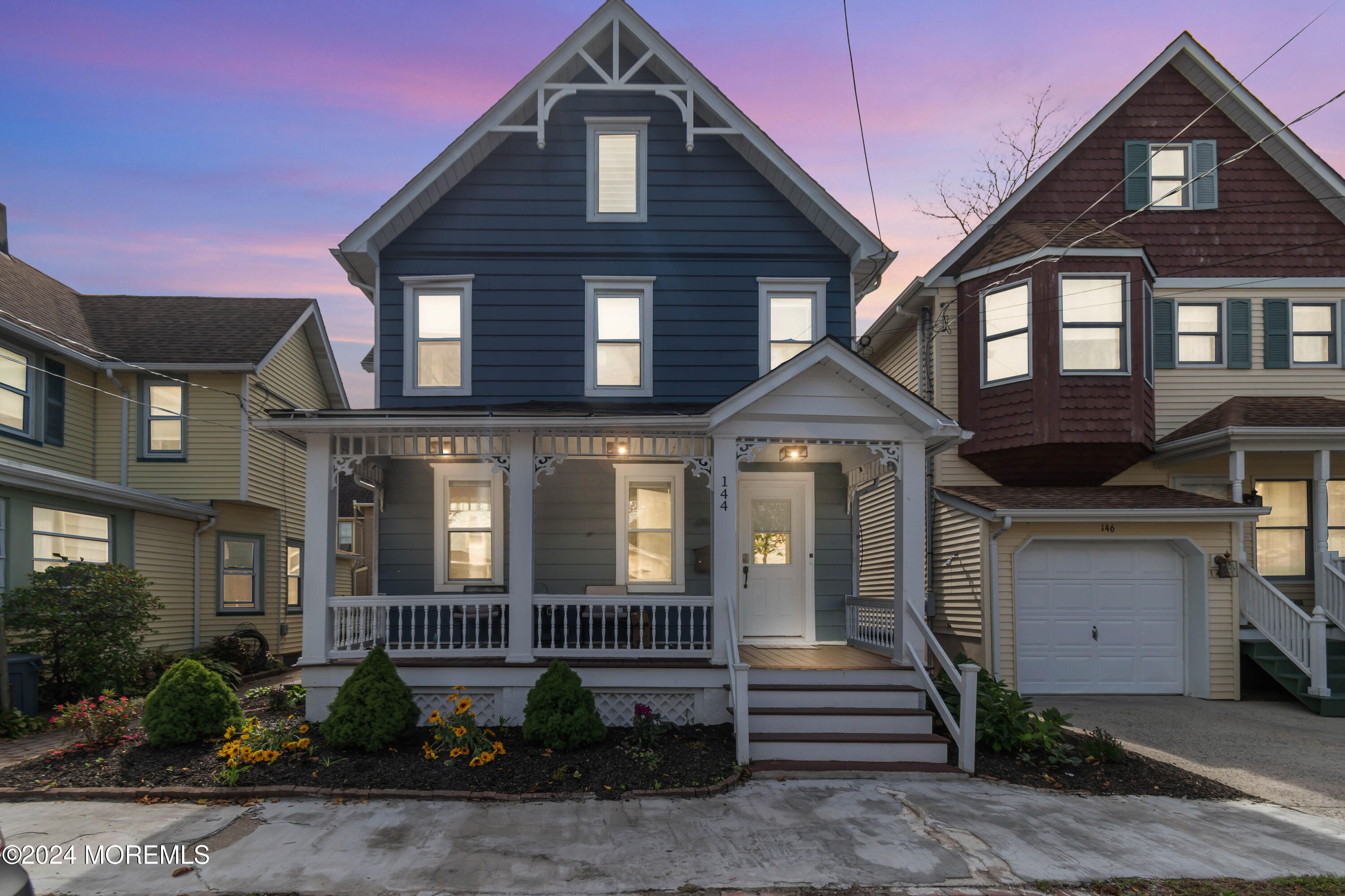 a front view of a house