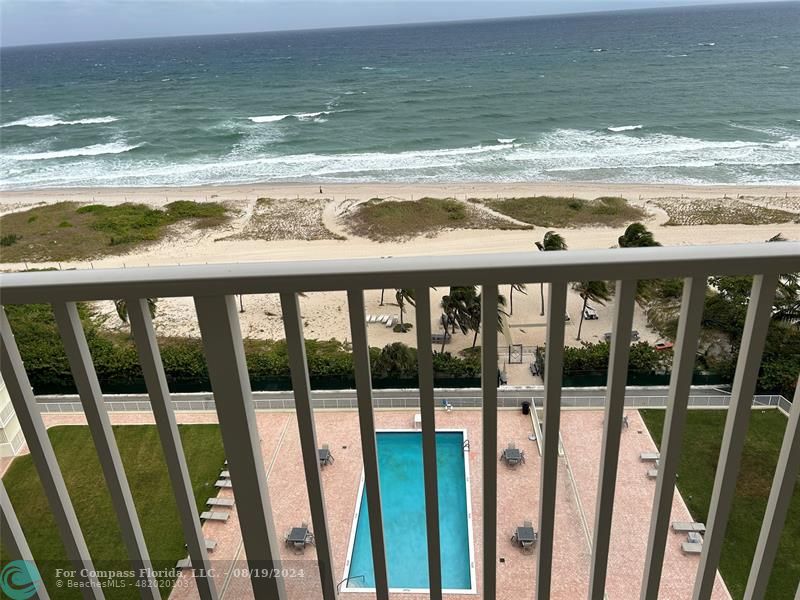 a view of a ocean from a floor