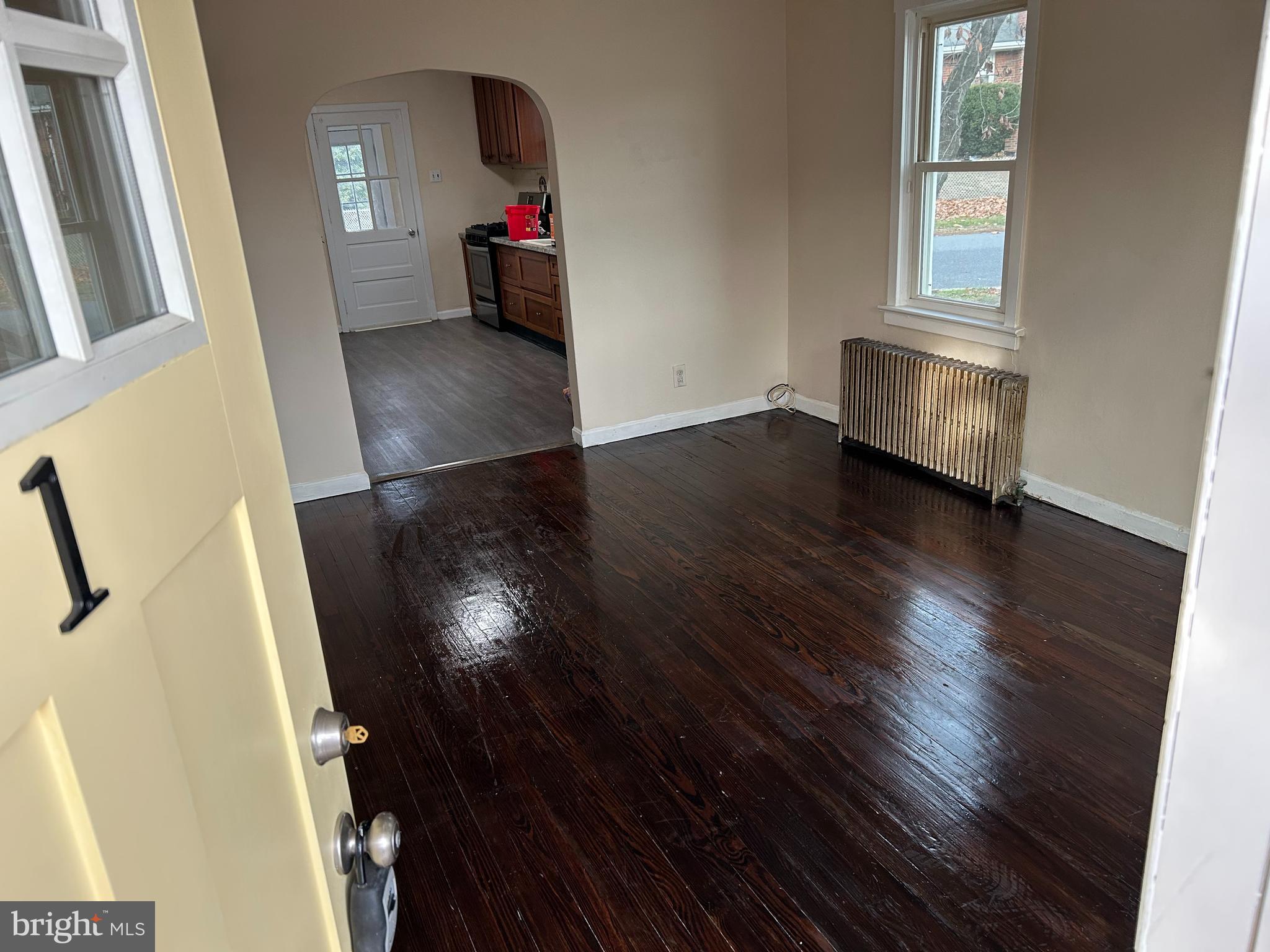 a view of livingroom with furniture and wooden floor