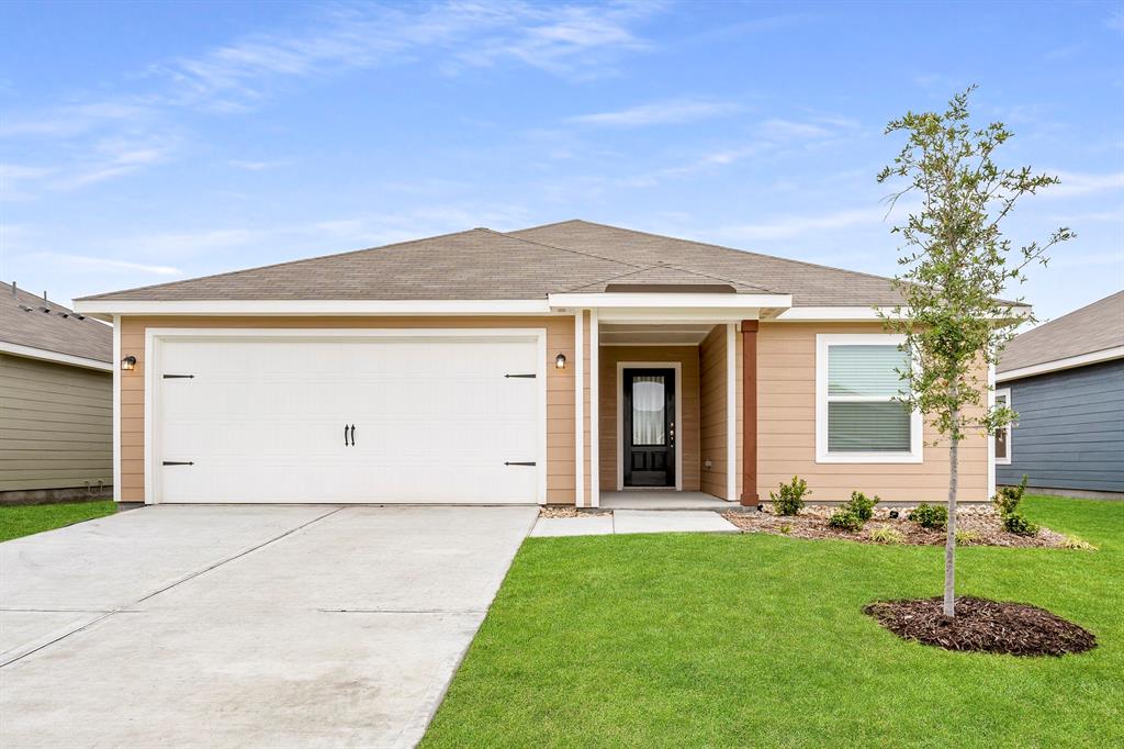 front view of house with a yard