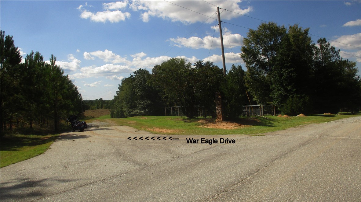 War Eagle Drive with some road frontage that is in