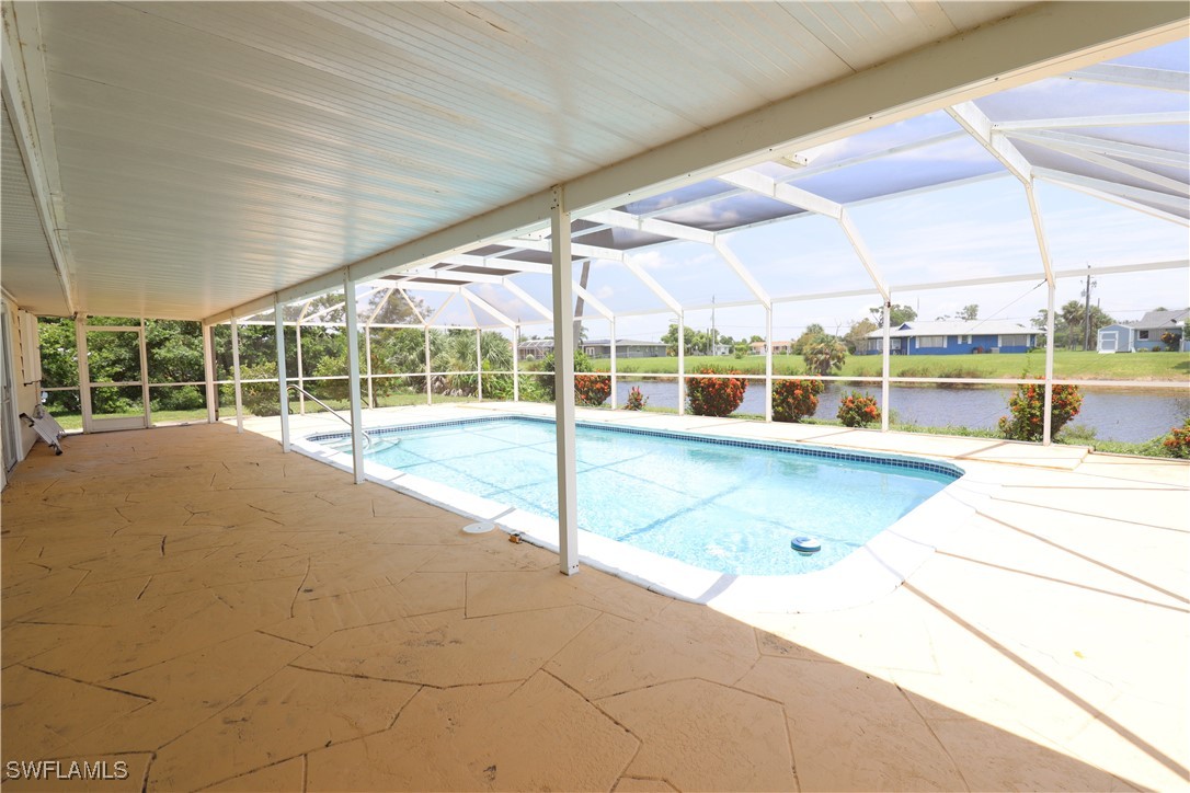 a view of a swimming pool