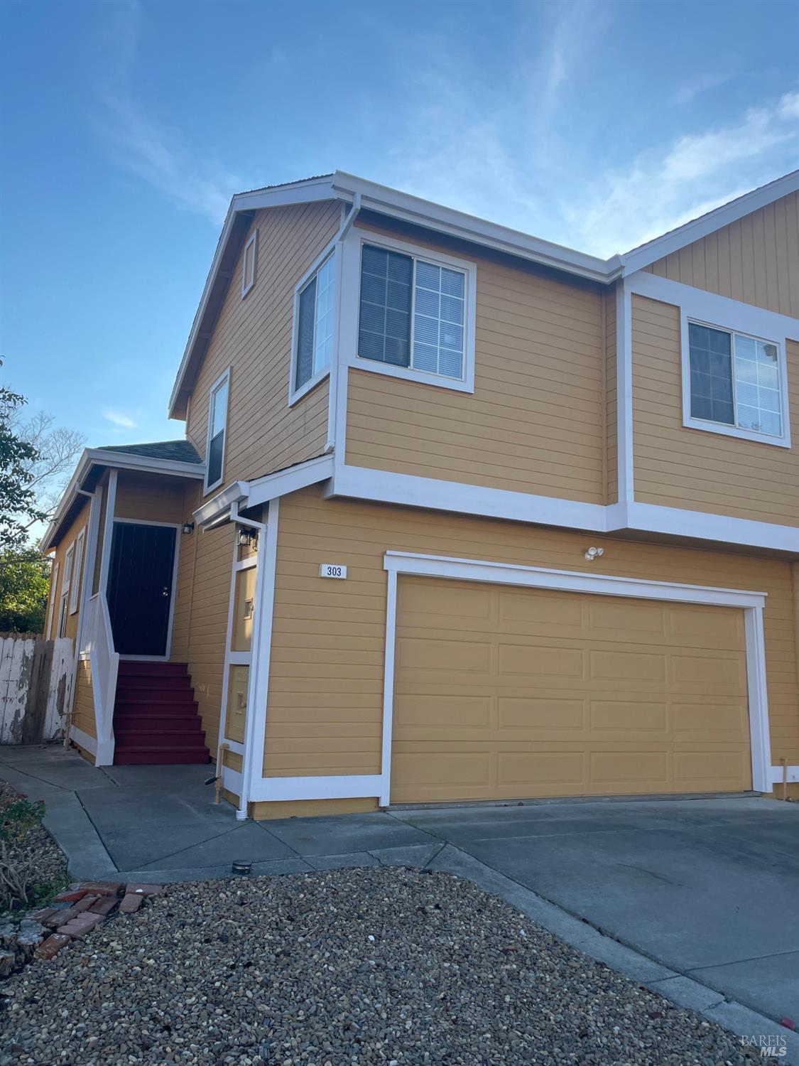 a front view of a house