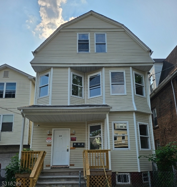 a front view of a house