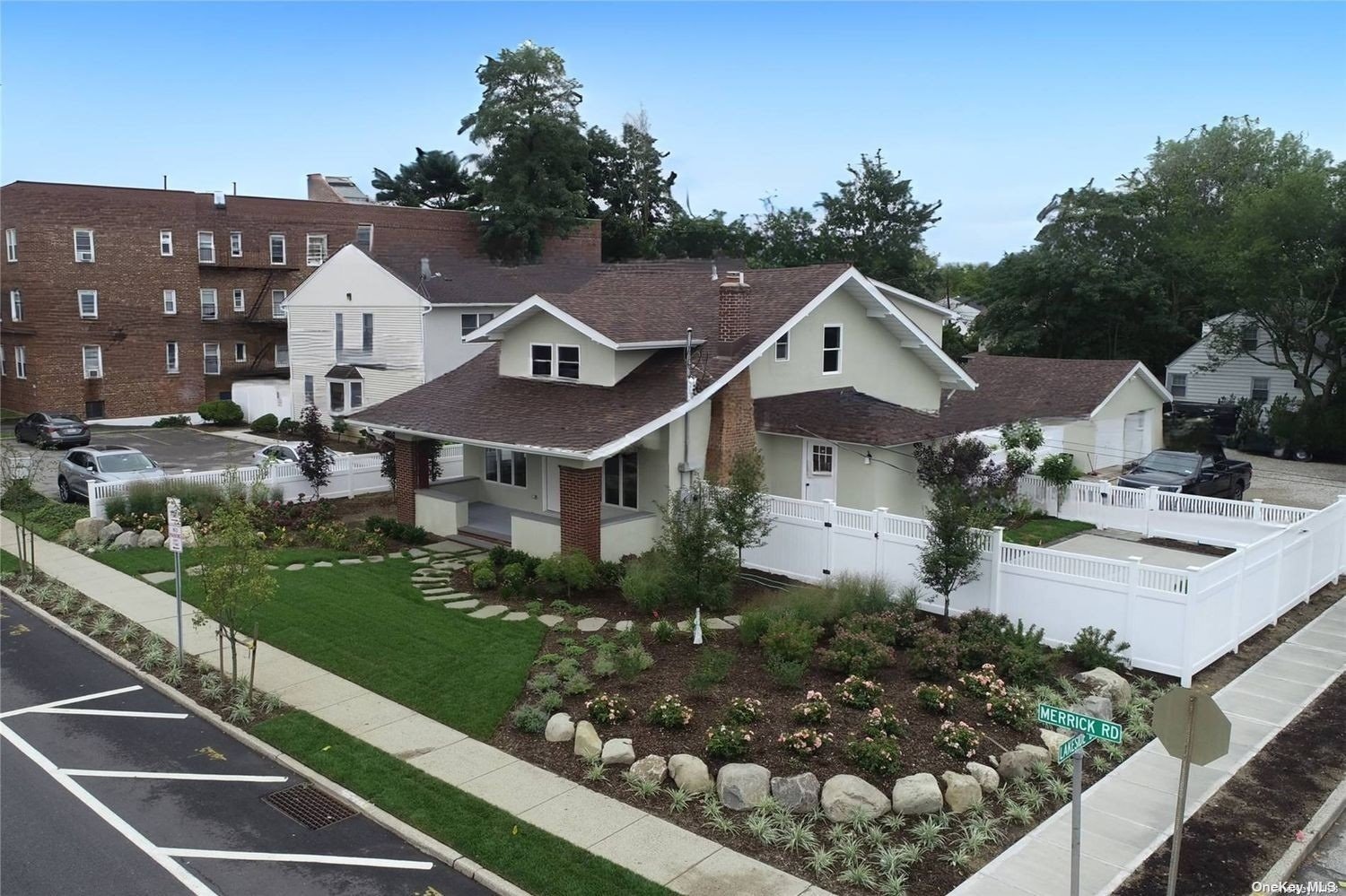 a house with trees in the background