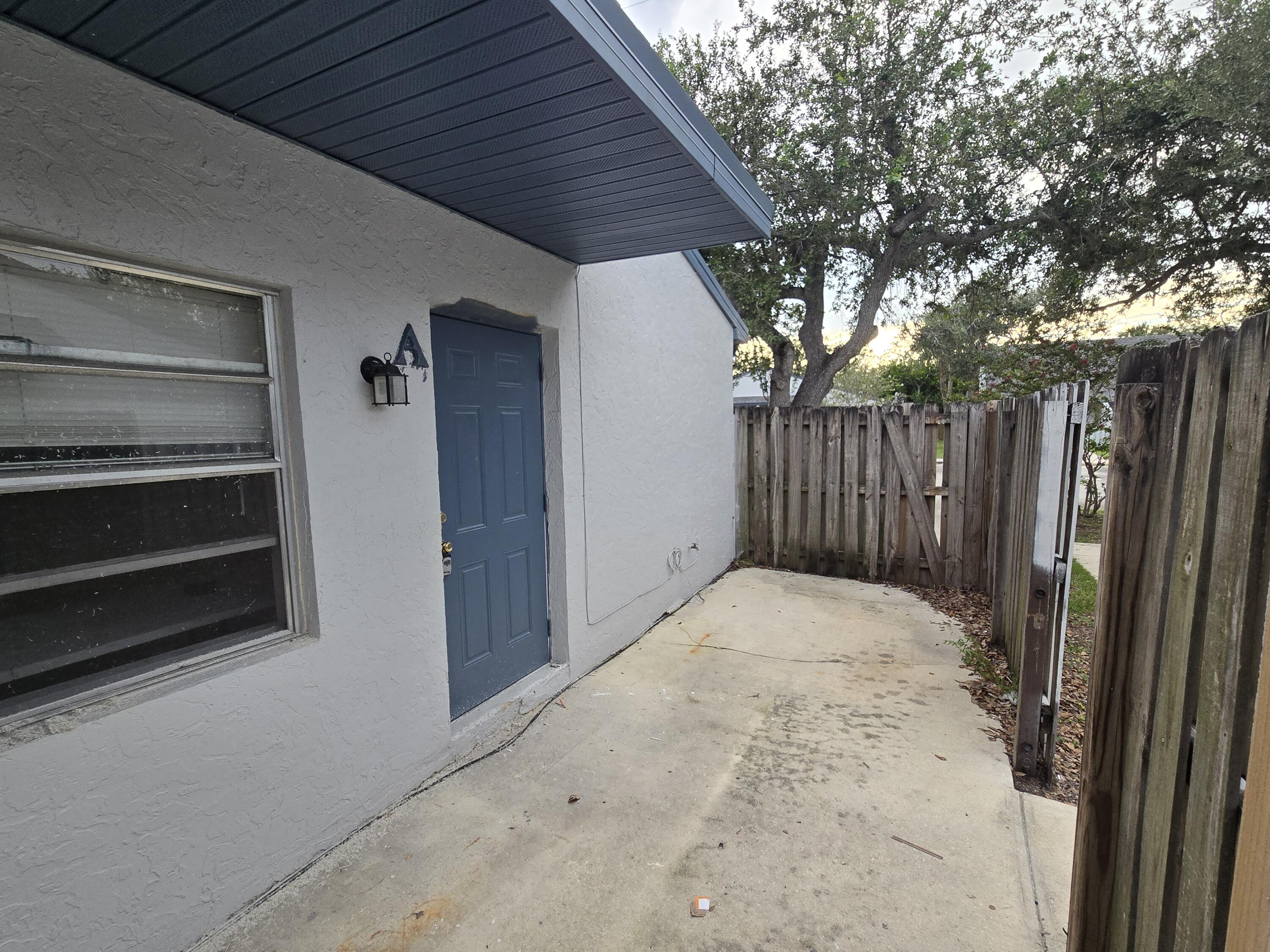 a backyard of a house