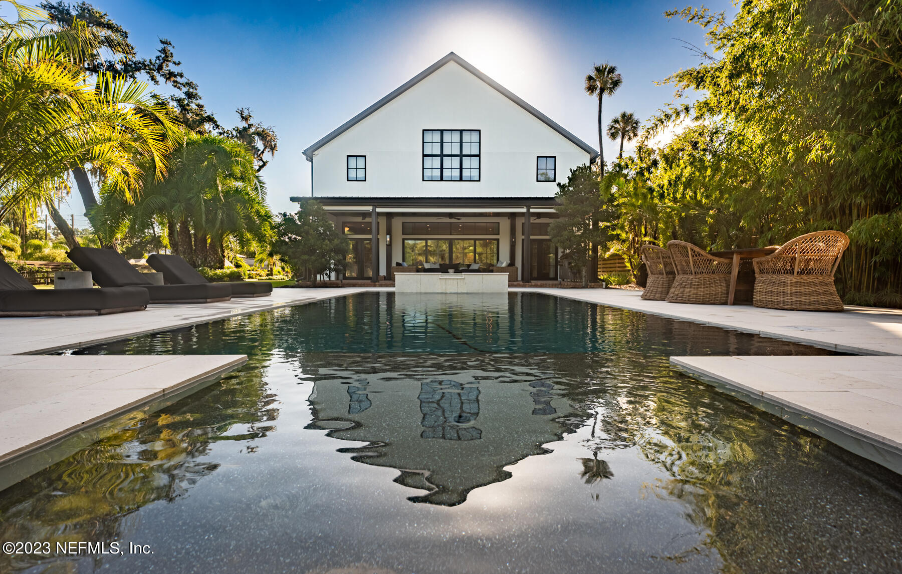 a view of a house with a lake view