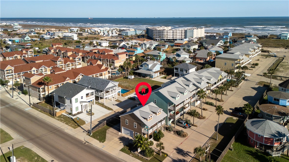 an aerial view of multiple house