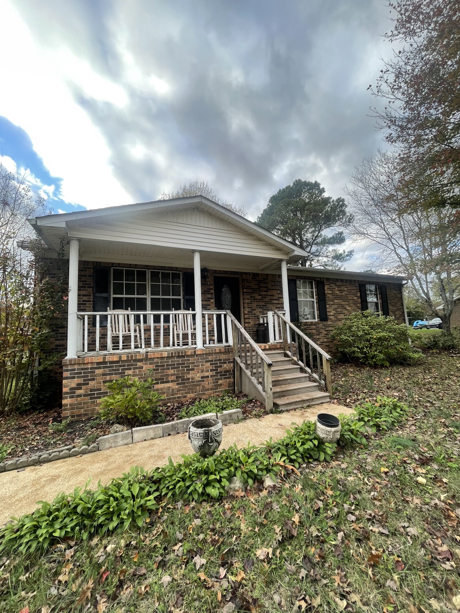 front view of house with a yard