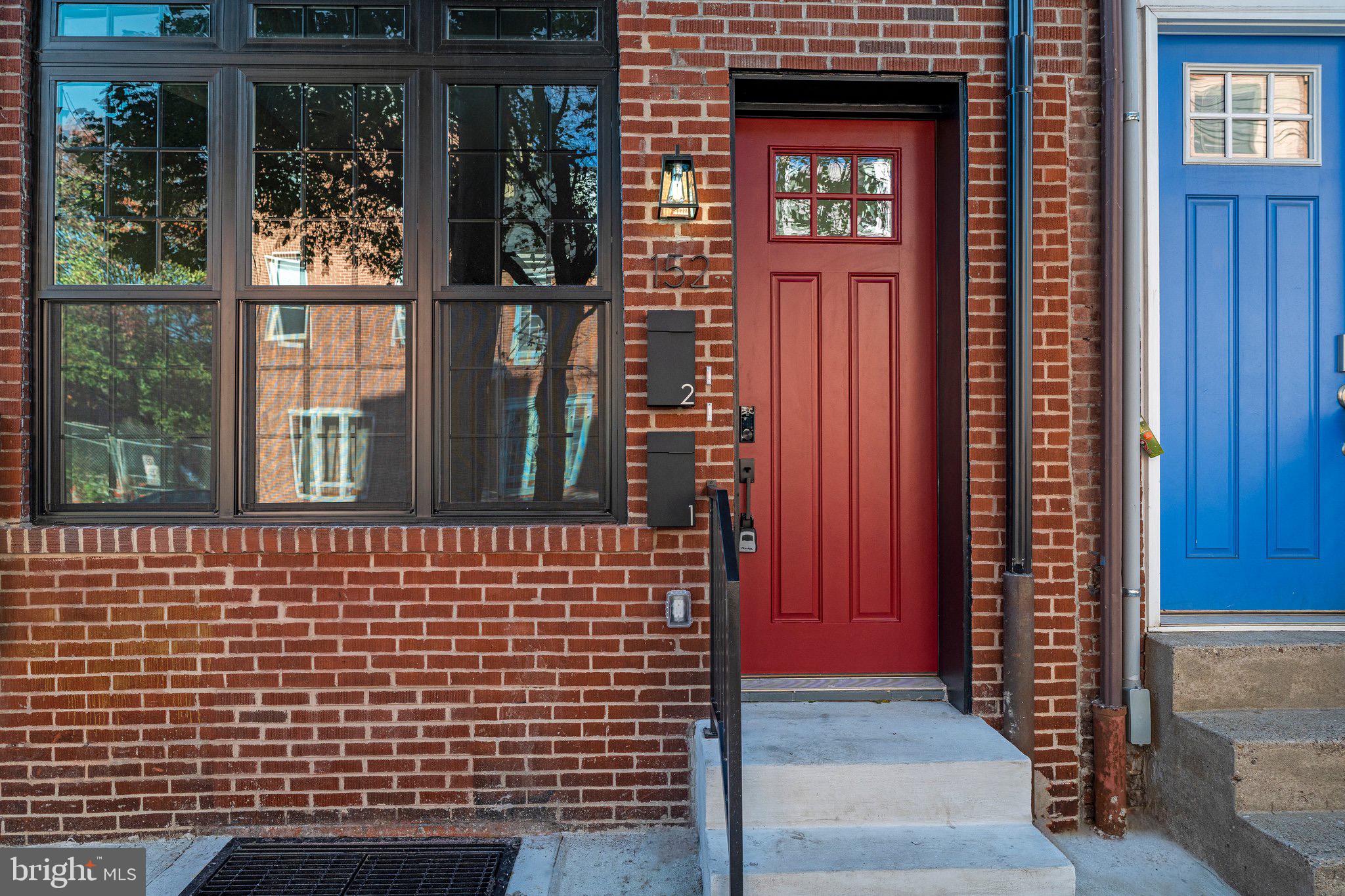 a view of front door of house