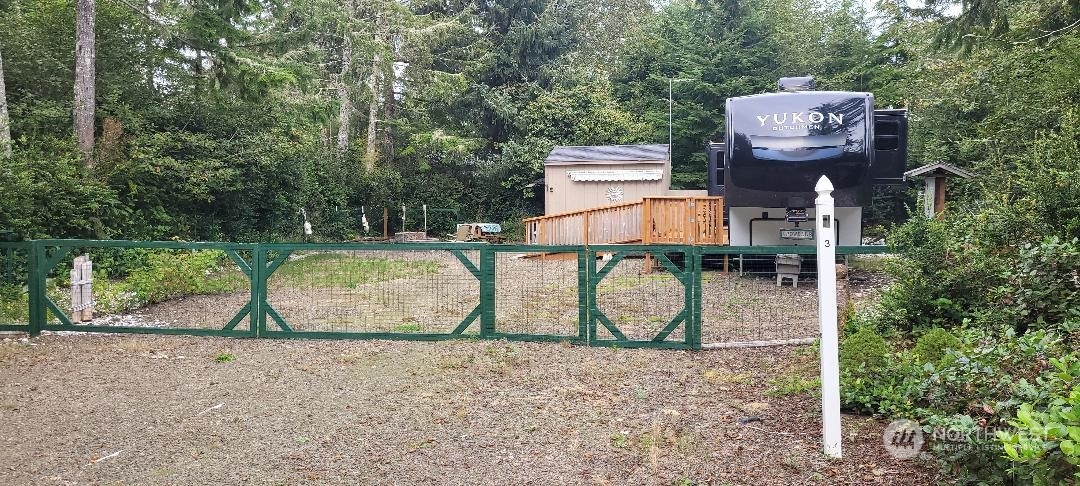 a view of outdoor space with sign board