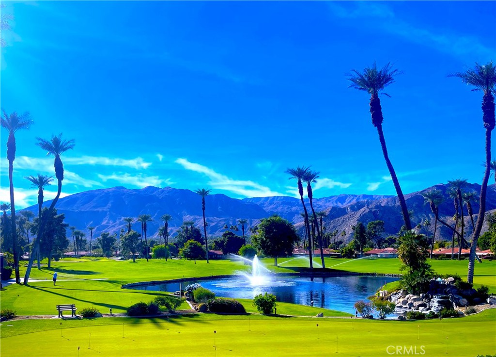 a view of a golf club with a backyard