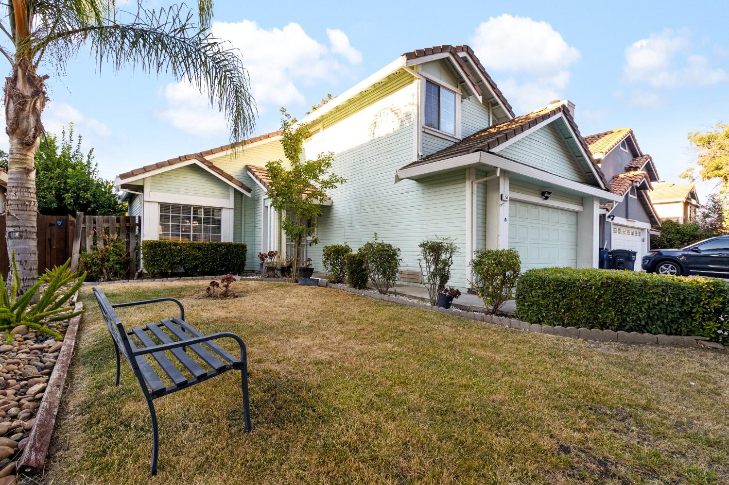 a view of a house with a patio