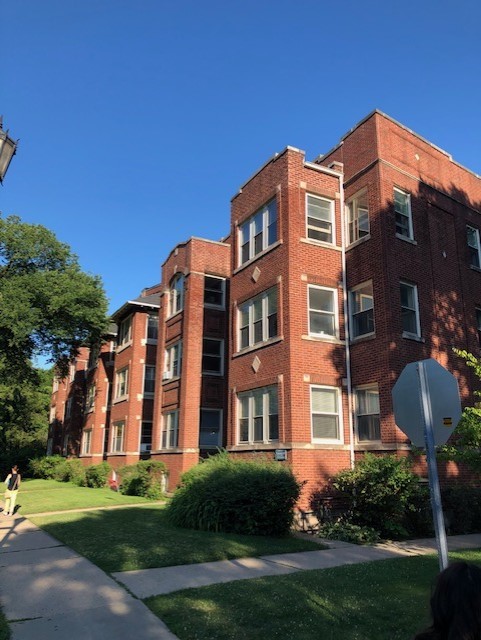 a front view of a building