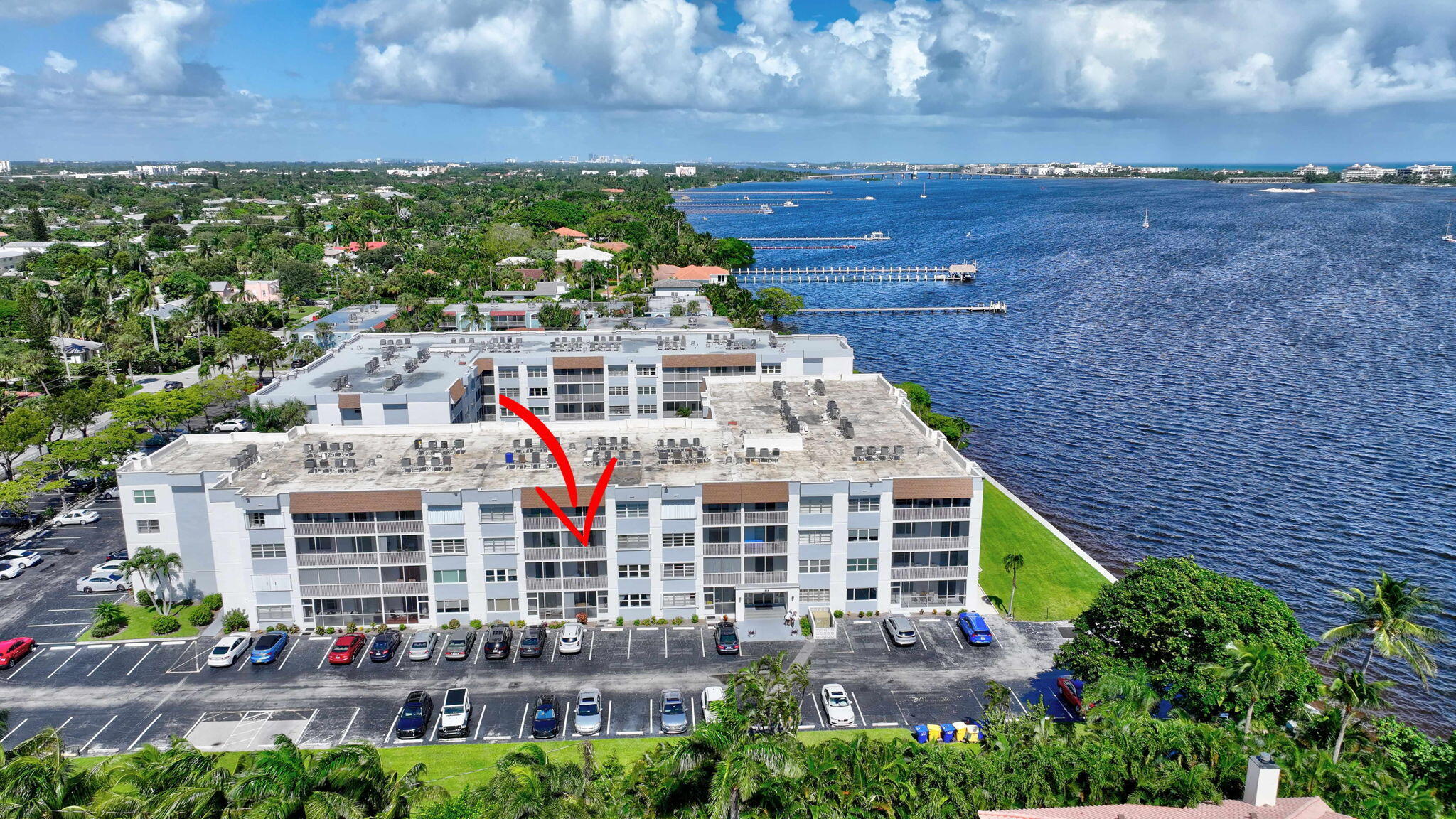 a aerial view of a house