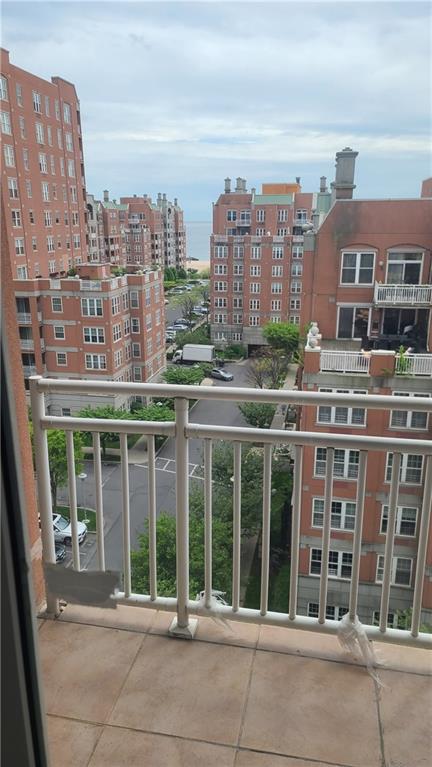 a front view of a building with glass windows