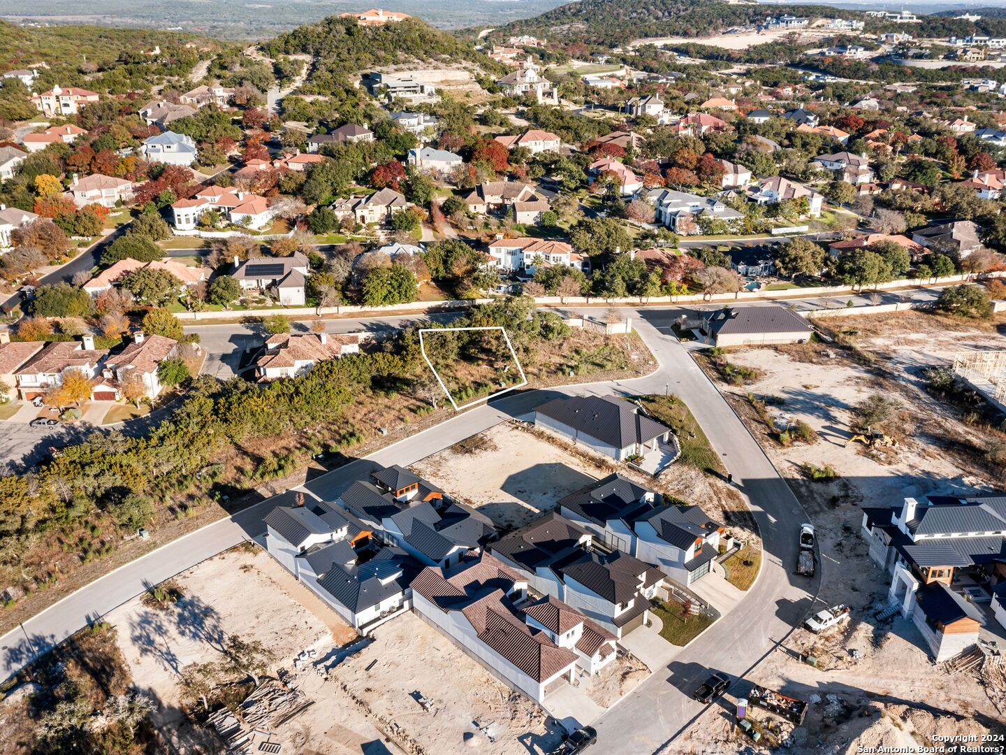 an aerial view of a city