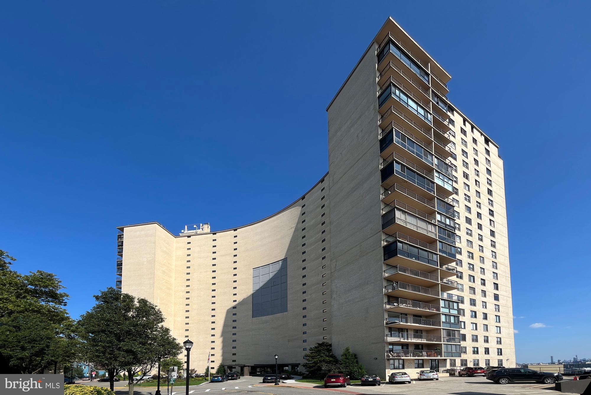 a front view of a building