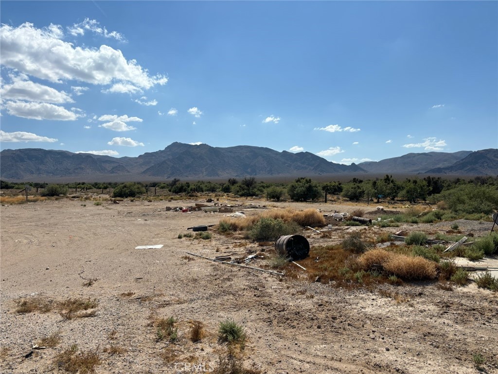 a view of a lake with mountains in the background