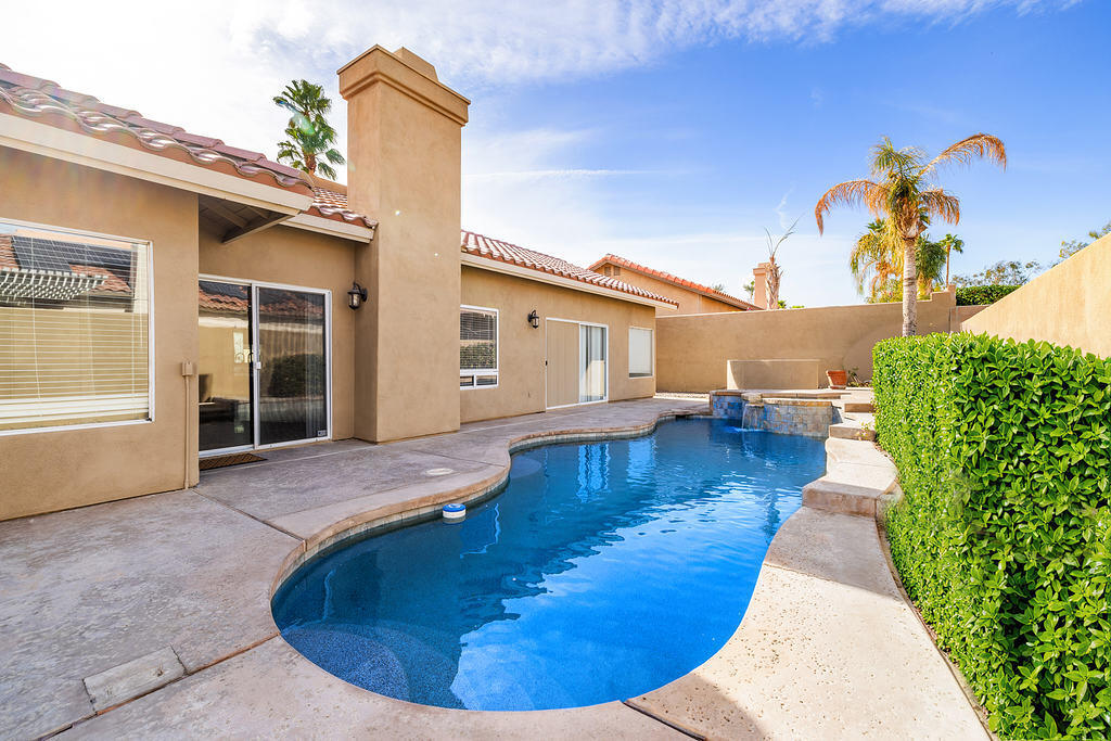 a view of a house with pool