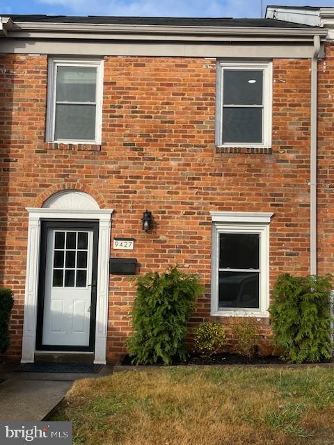 a view of front door of house