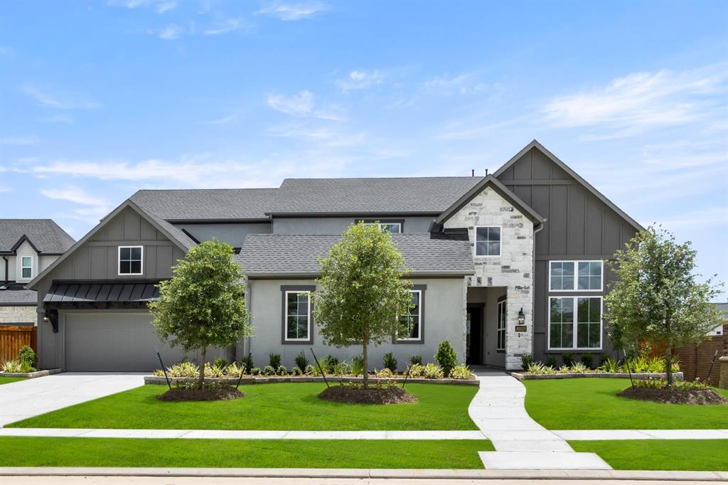 Stucco and stone exterior