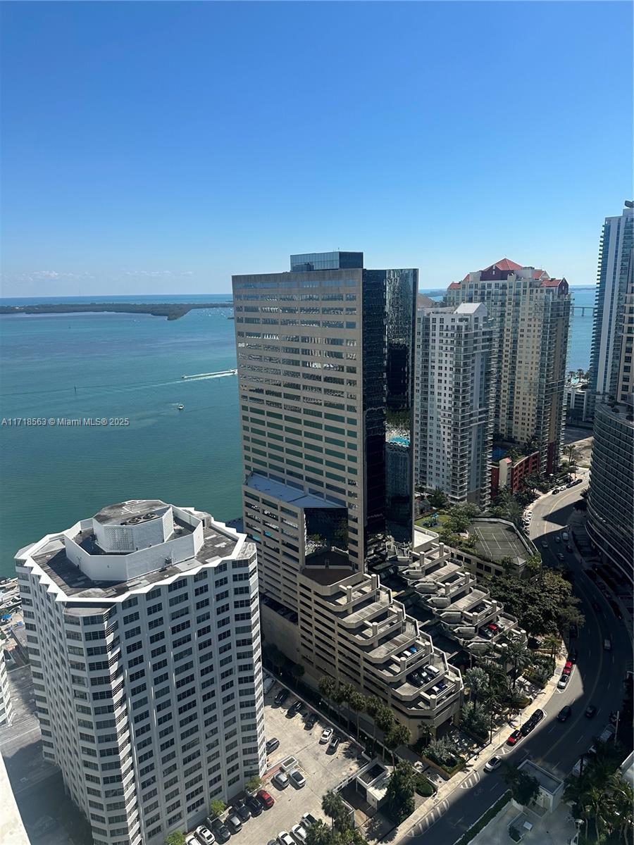 a view of barbeque area and city view