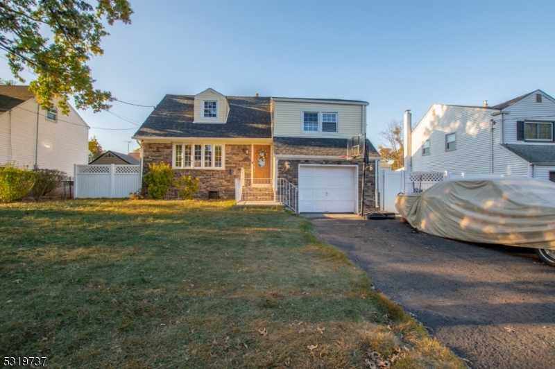 a car parked in front of house