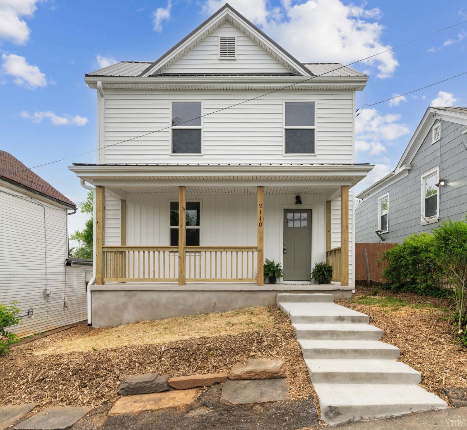 a front view of a house