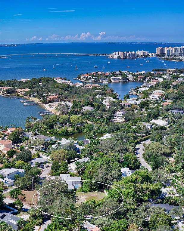 a view of a city with ocean