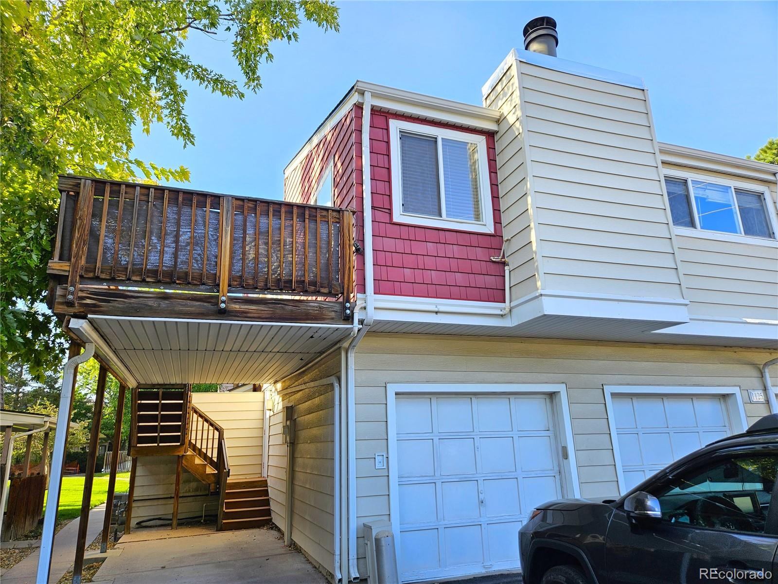 a view of a house with a patio