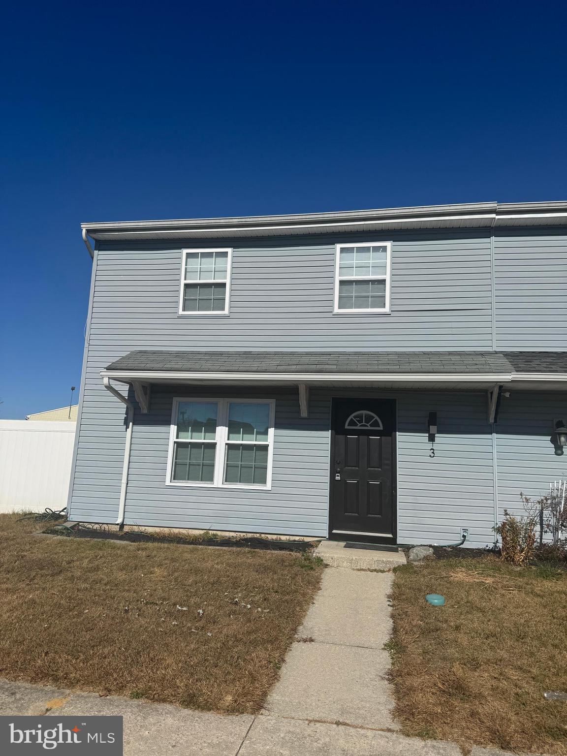 a front view of a house