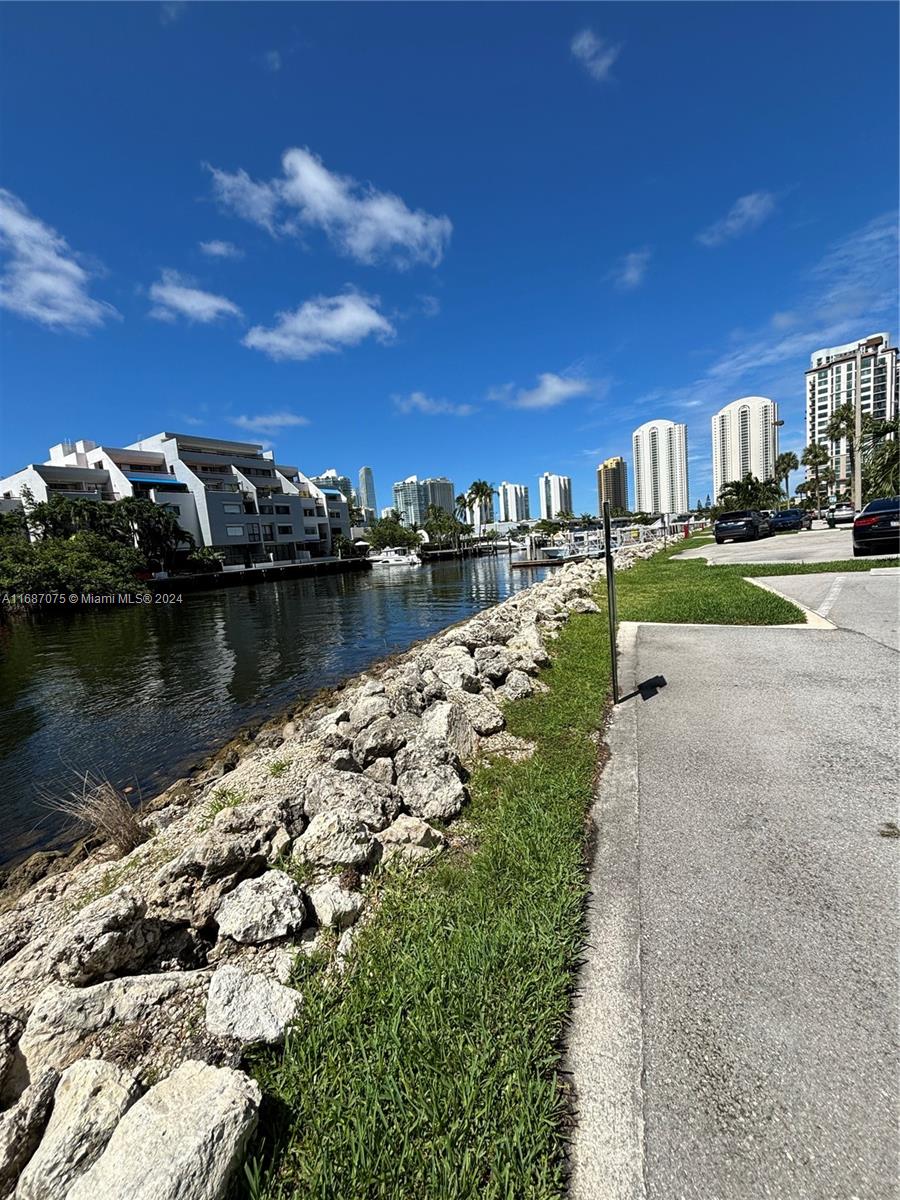 a view of a lake with houses