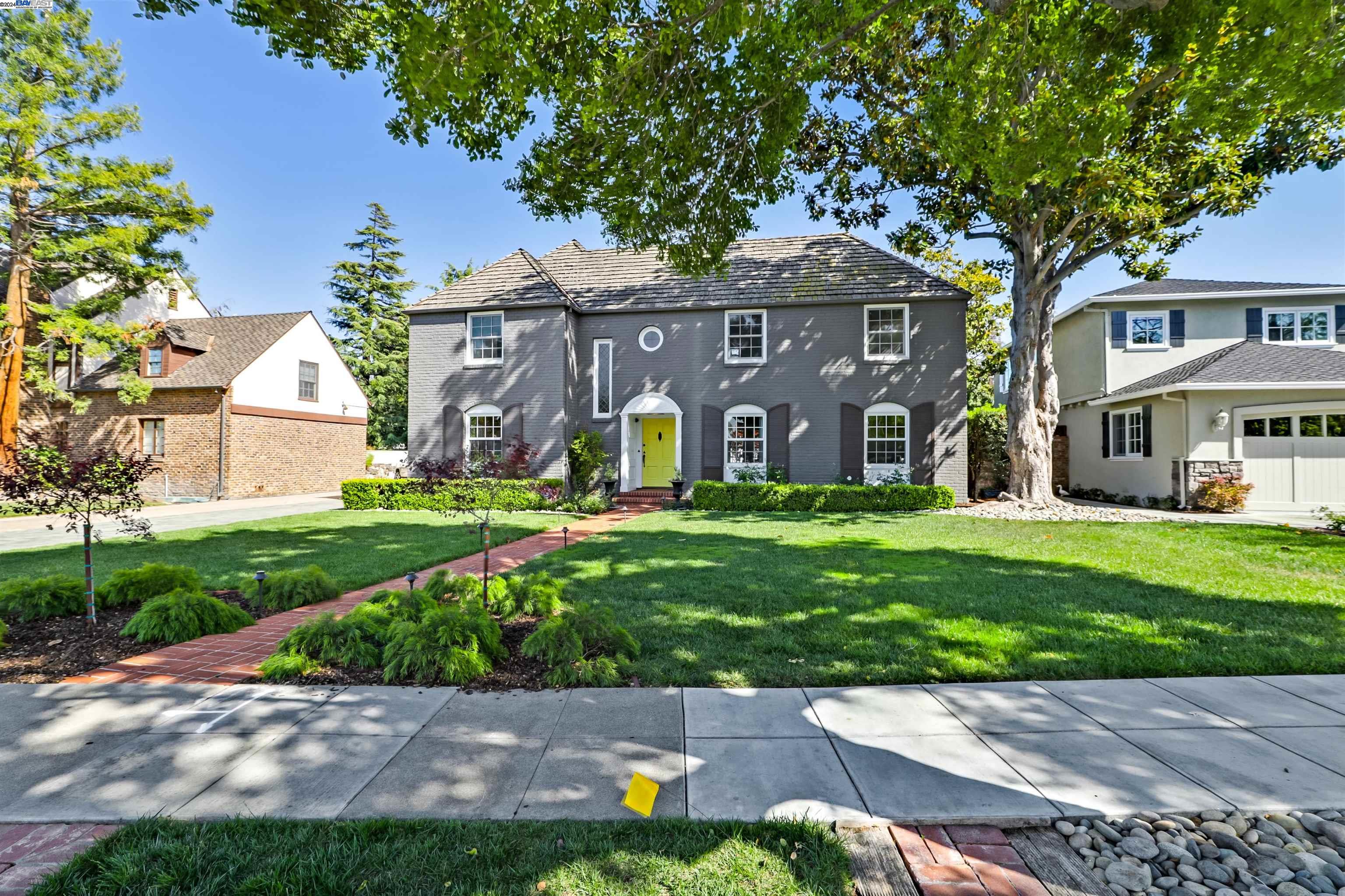 front view of house with a yard