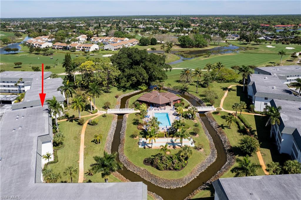 Gorgeous Views from your condo of Vista Palm's pool, clubhouse & amenities, and the adjacent Hibiscus Golf Course!