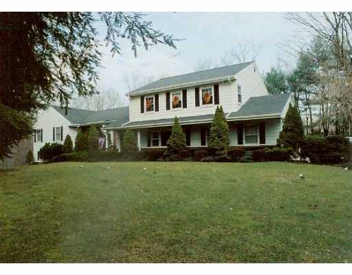 a view of a yard in front of a house