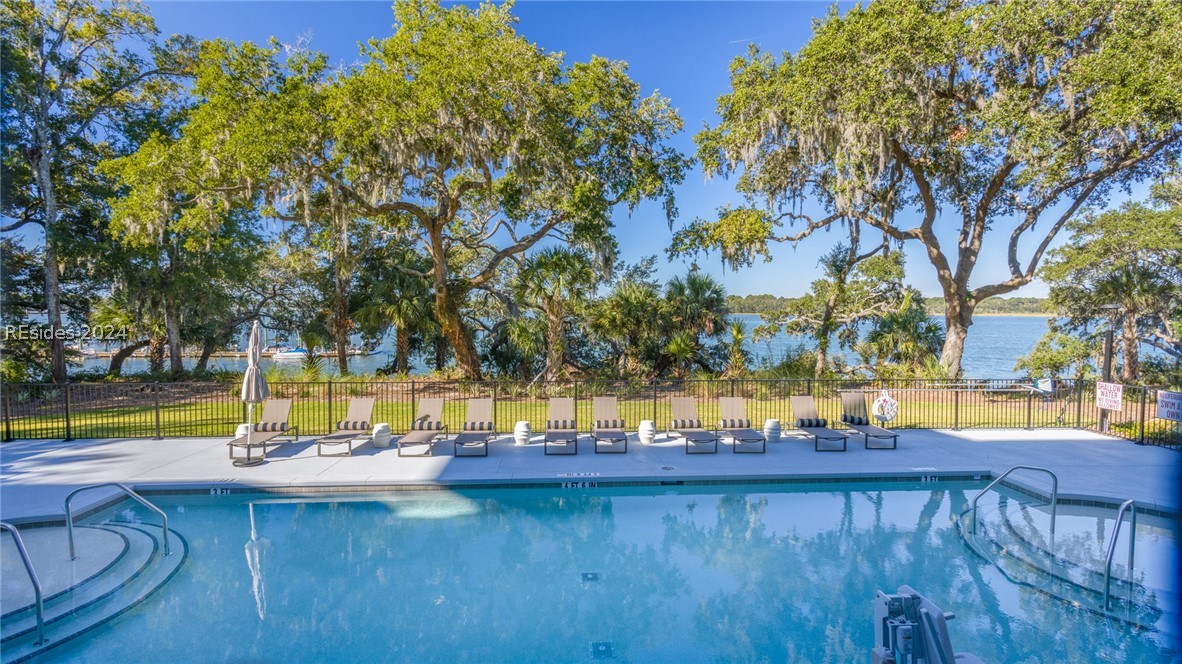 View of pool