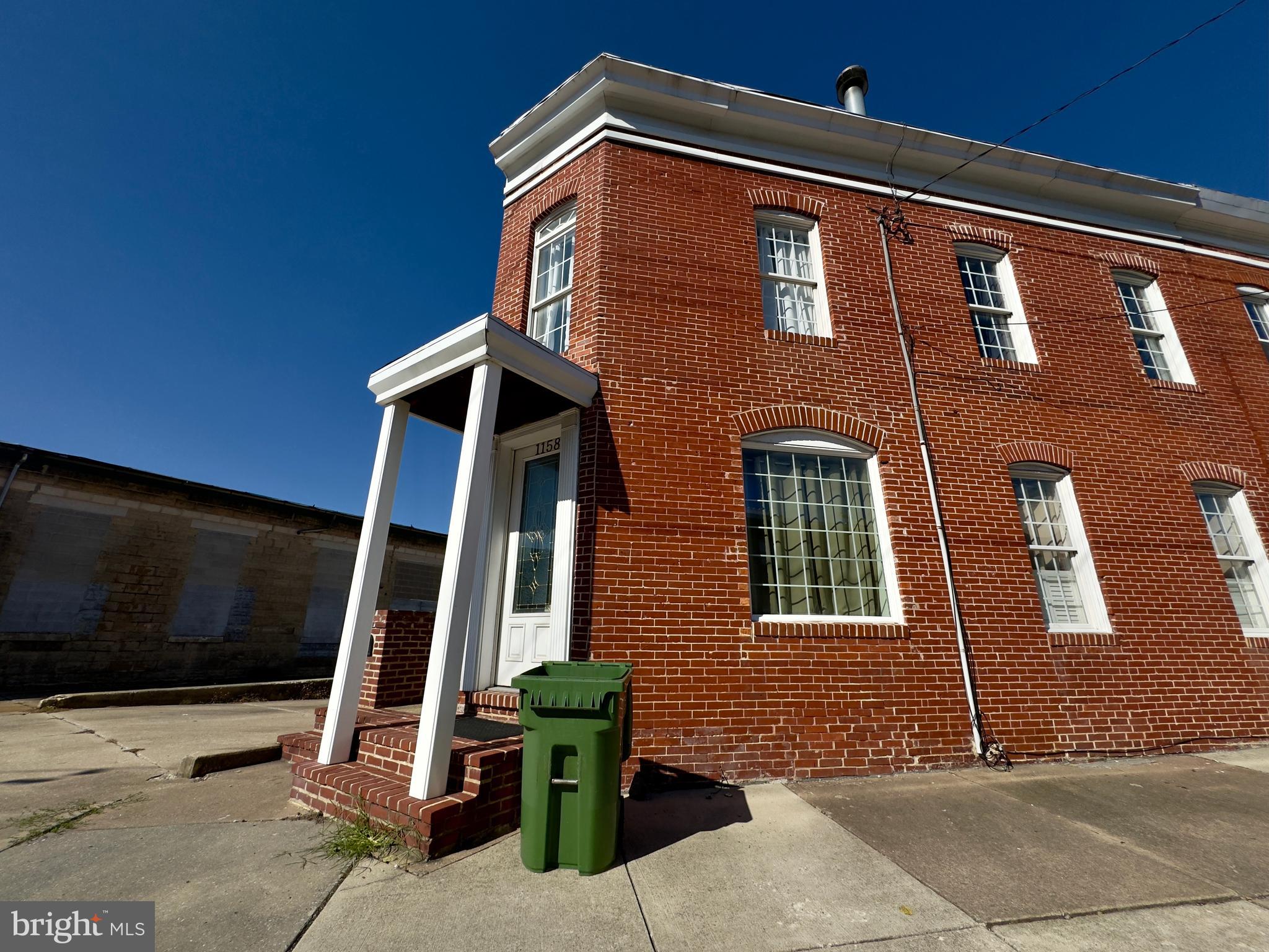 a front view of a house